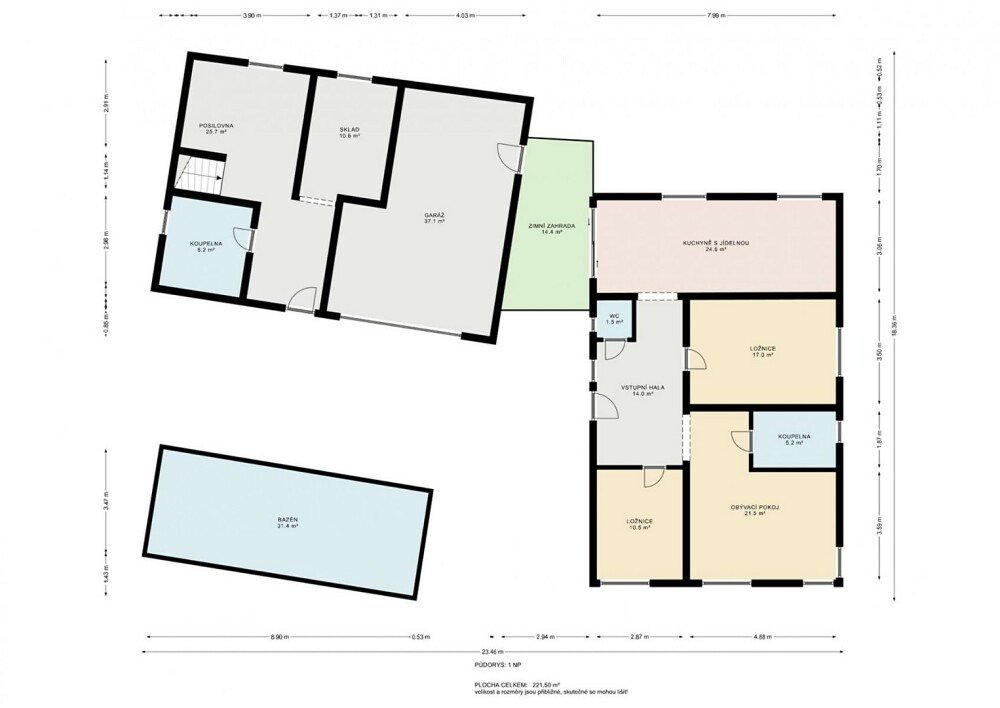 Prodej rodinného domu 197 m², pozemek 621 m²